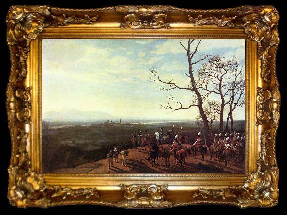 framed  Wilhelm von Kobell Belagerung von Kosel, ta009-2